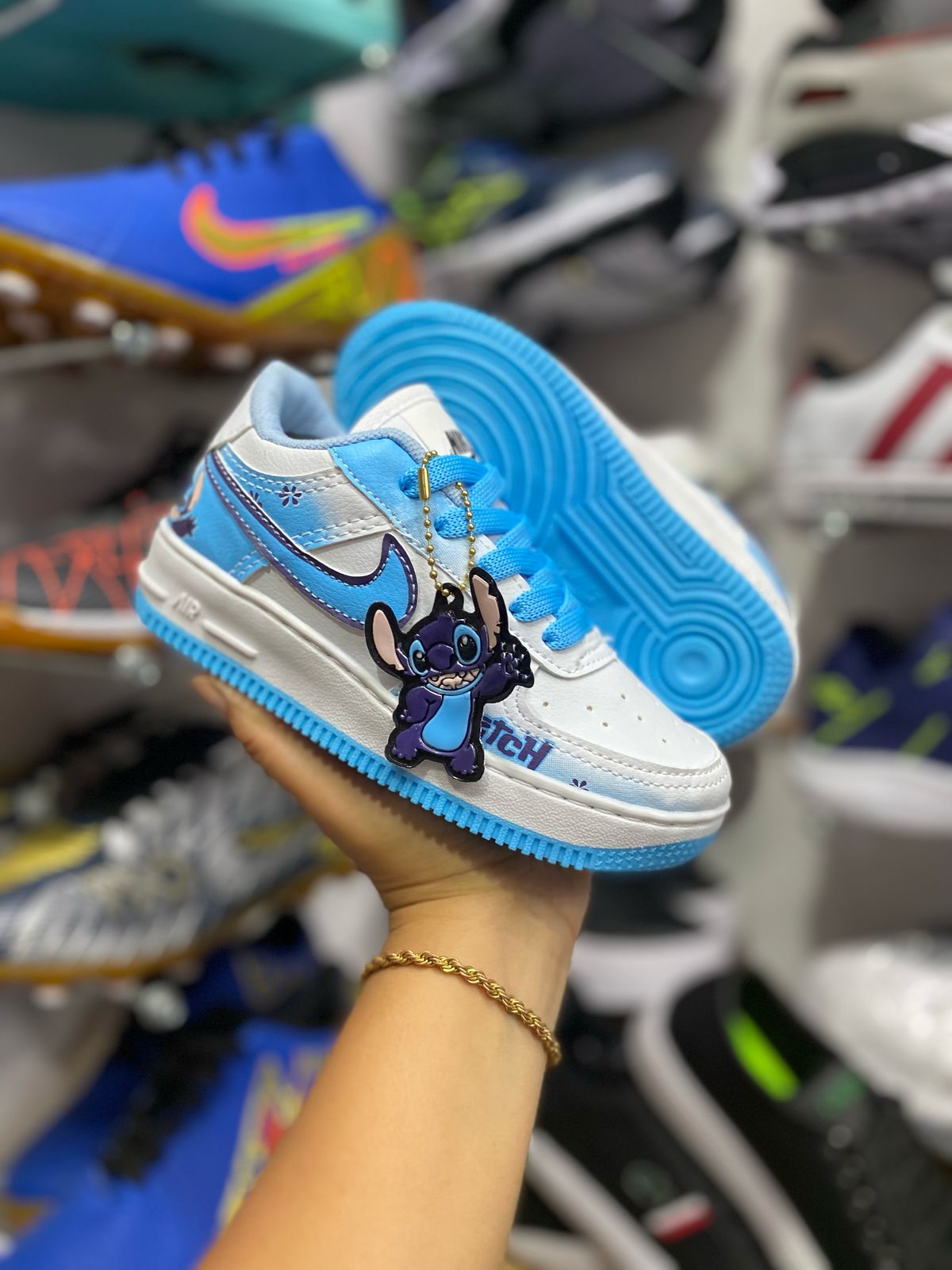 Tênis Air force Infantil Stitch - 26 ao 33